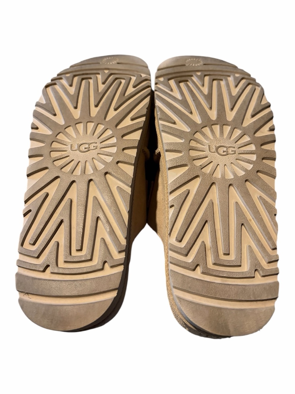 UGG Goldenstar Hi Slide Platform Sandals Chestnut Suede - Size 8.5 - Picture 5 of 6